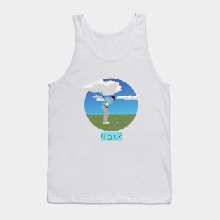 Golfer during a match Tank Top